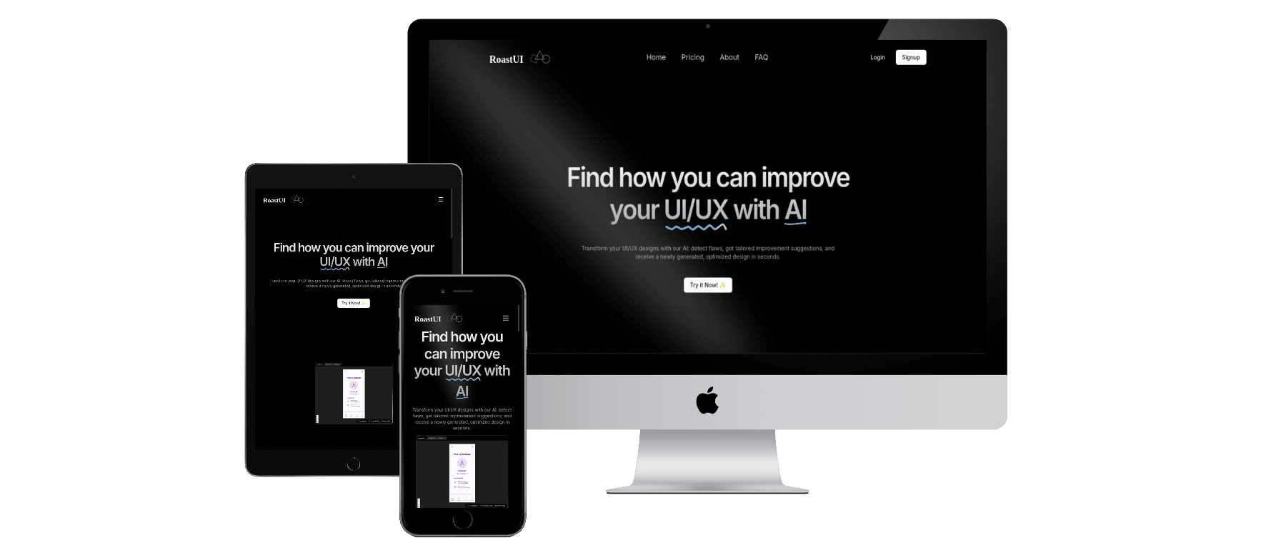 Full Stack AI SaaS Full Responsive roast-ai