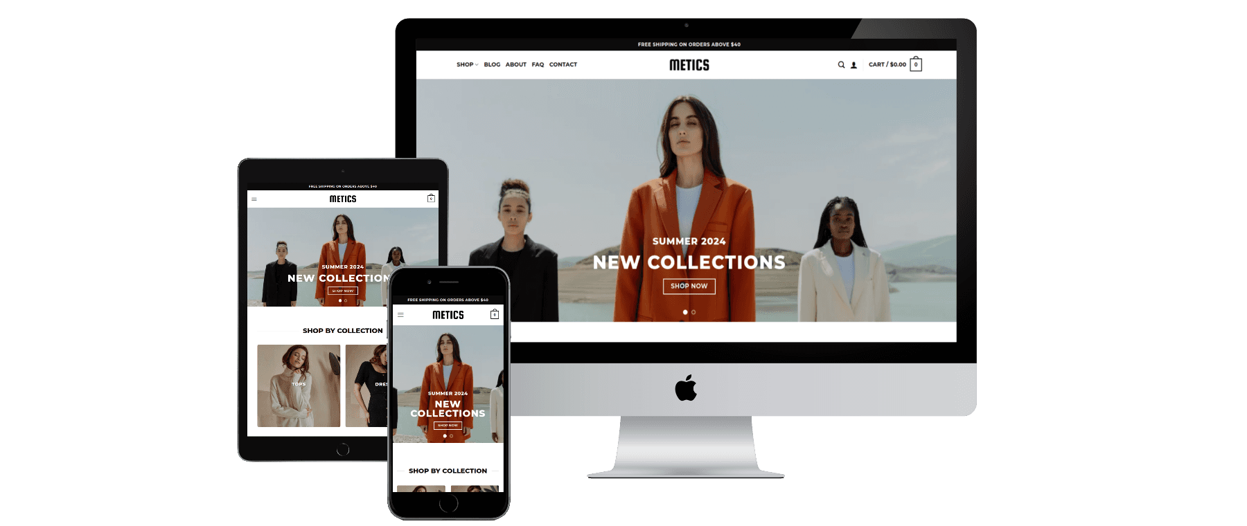 E-commerce website Full Responsive Metics Fashion